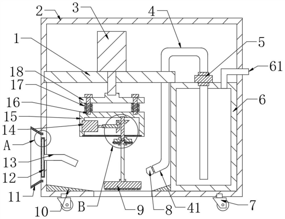 Ship deck cleaning device and a using method thereof