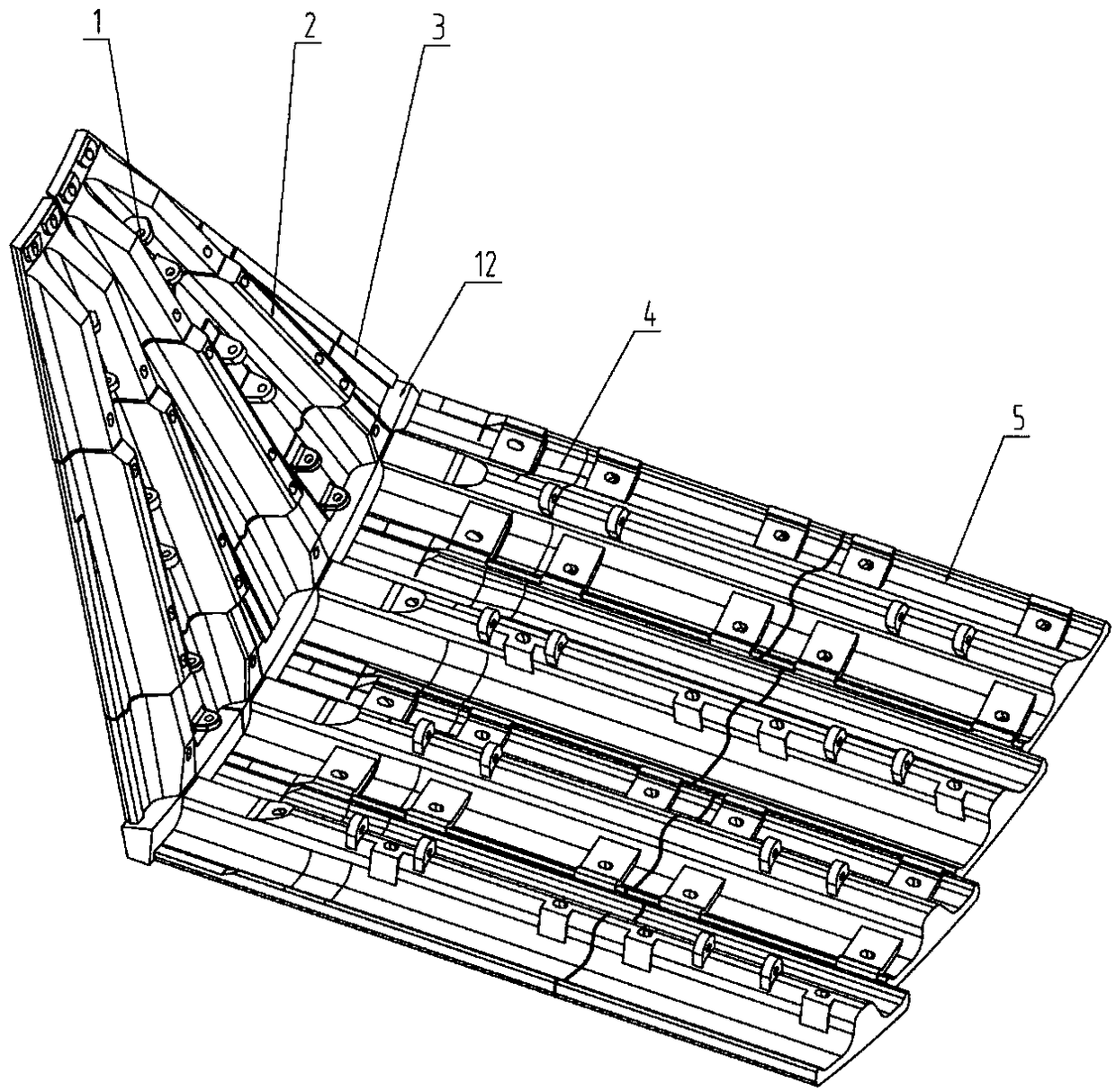 Wear-resistant lining plate for large self-grinding machine / large semi-self-grinding machine