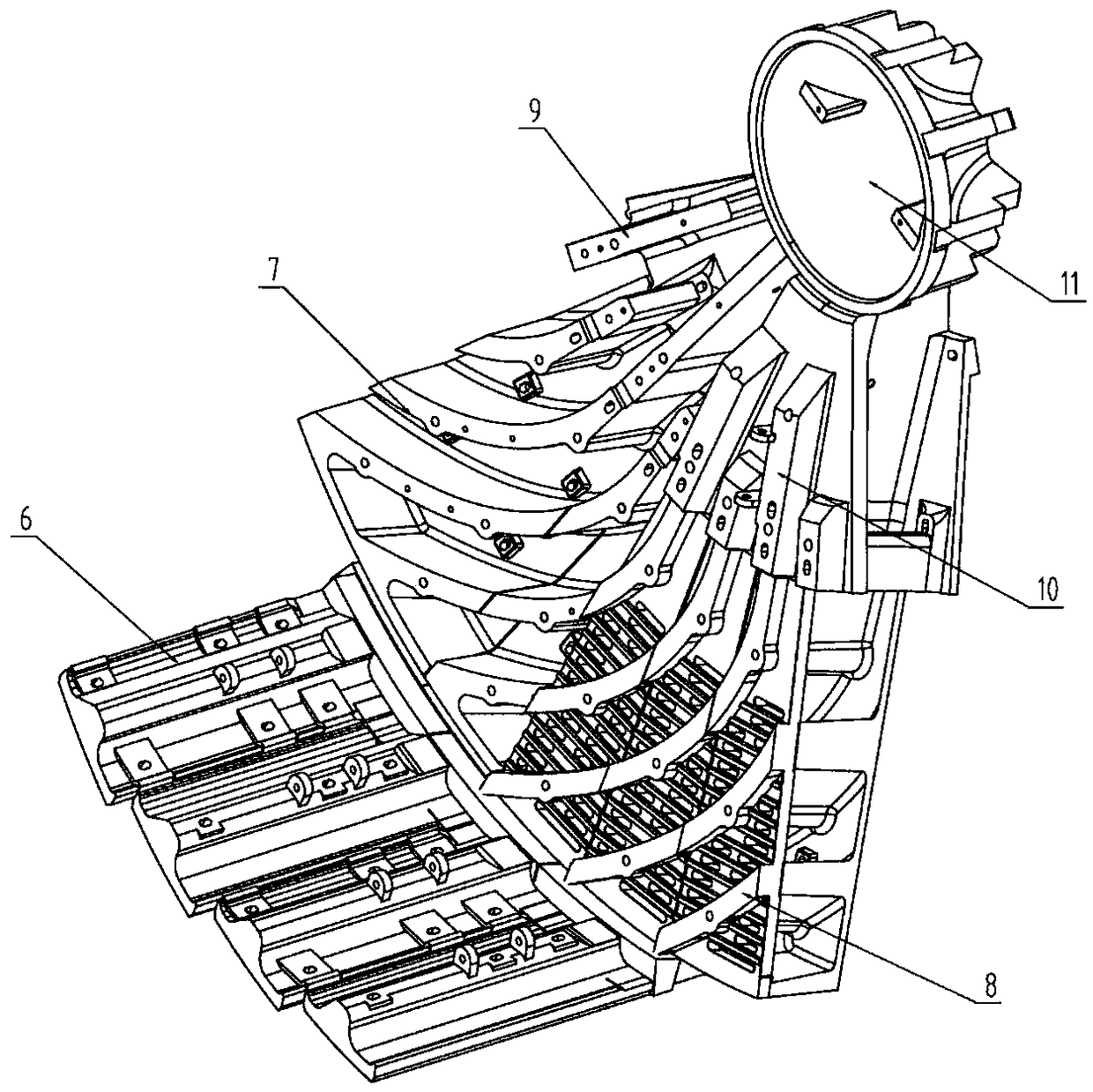 Wear-resistant lining plate for large self-grinding machine / large semi-self-grinding machine