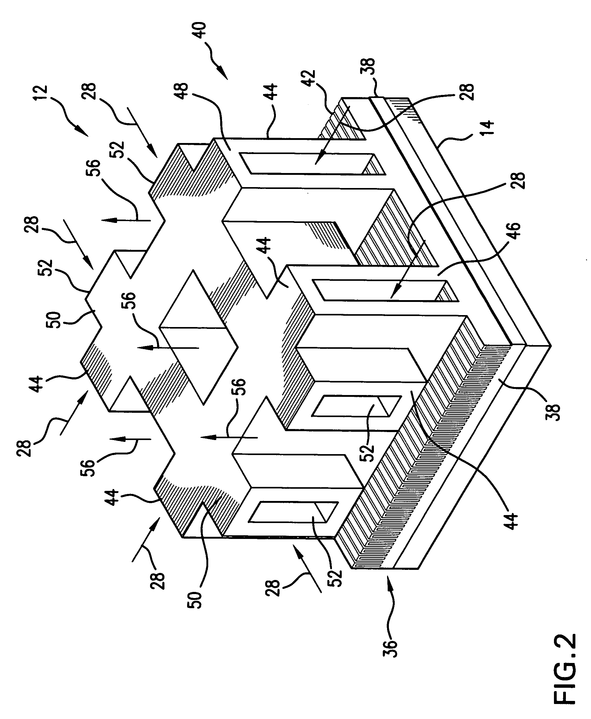 Compact heat exchanging device based on microfabricated heat transfer surfaces