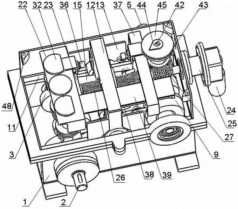 Electric-control mechanical stepless row spacing regulator for seeder