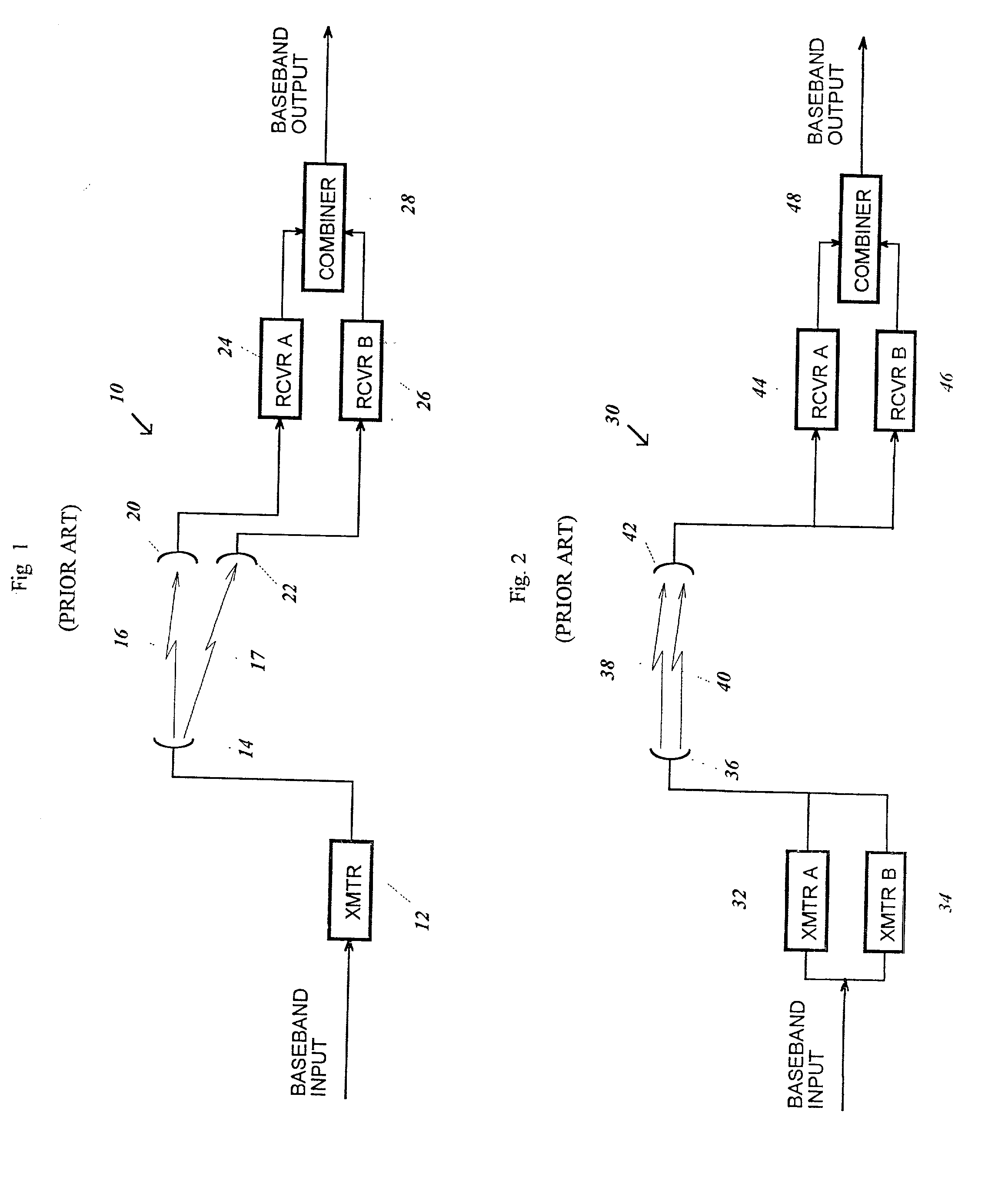 Diversity communication system and method of operation thereof