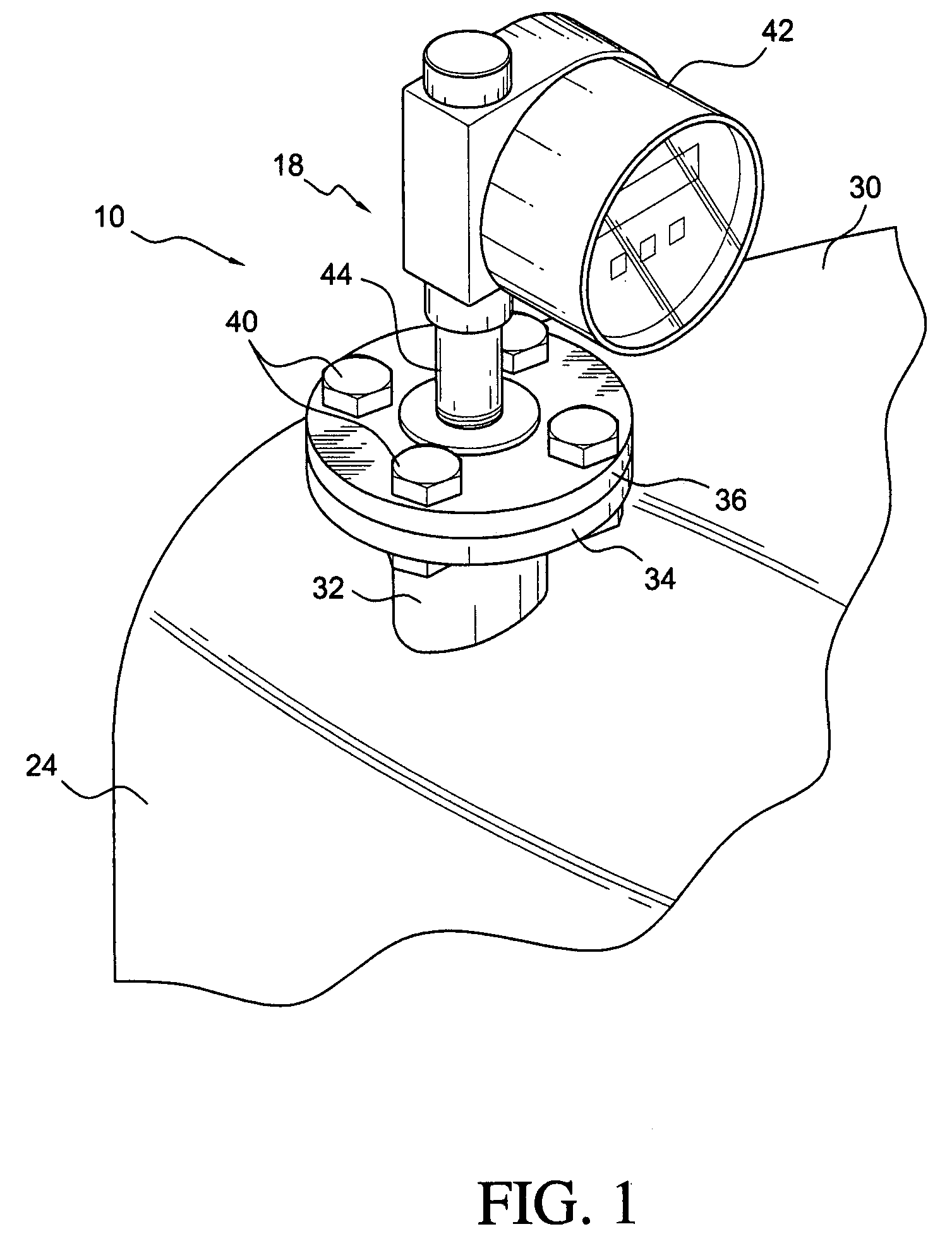 Electronic level gage assembly