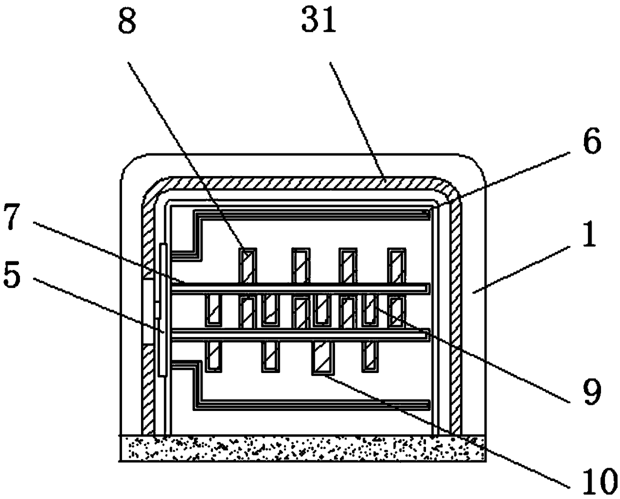 Smelting furnace for producing aluminum or aluminum alloy