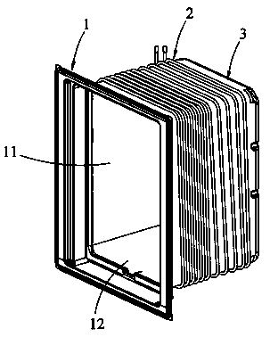 Evaporator and inner container assembling method