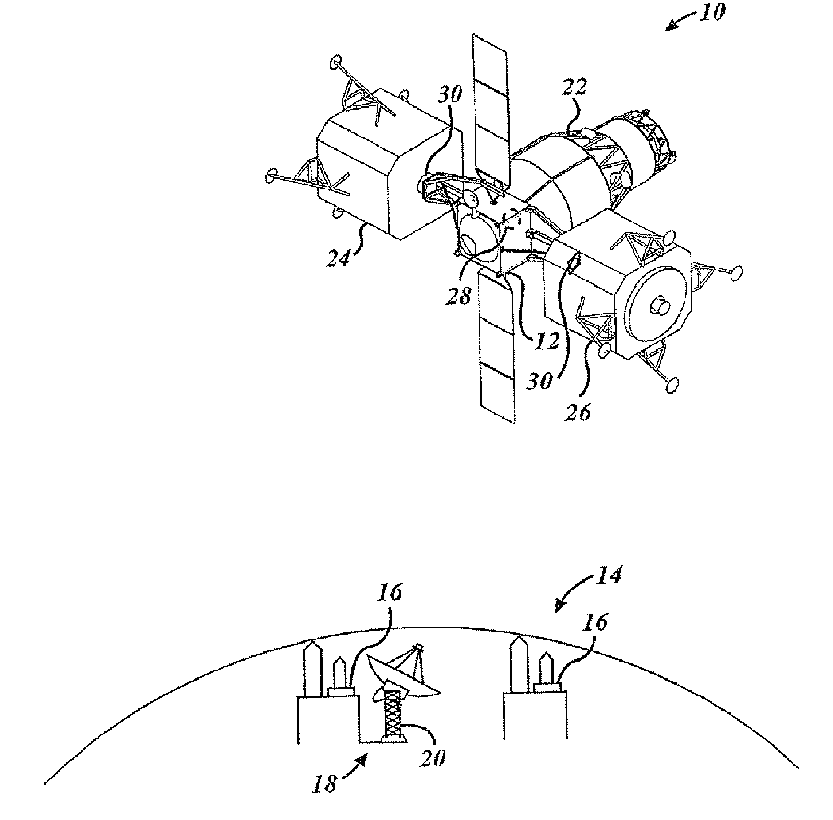 Space depot for spacecraft resupply