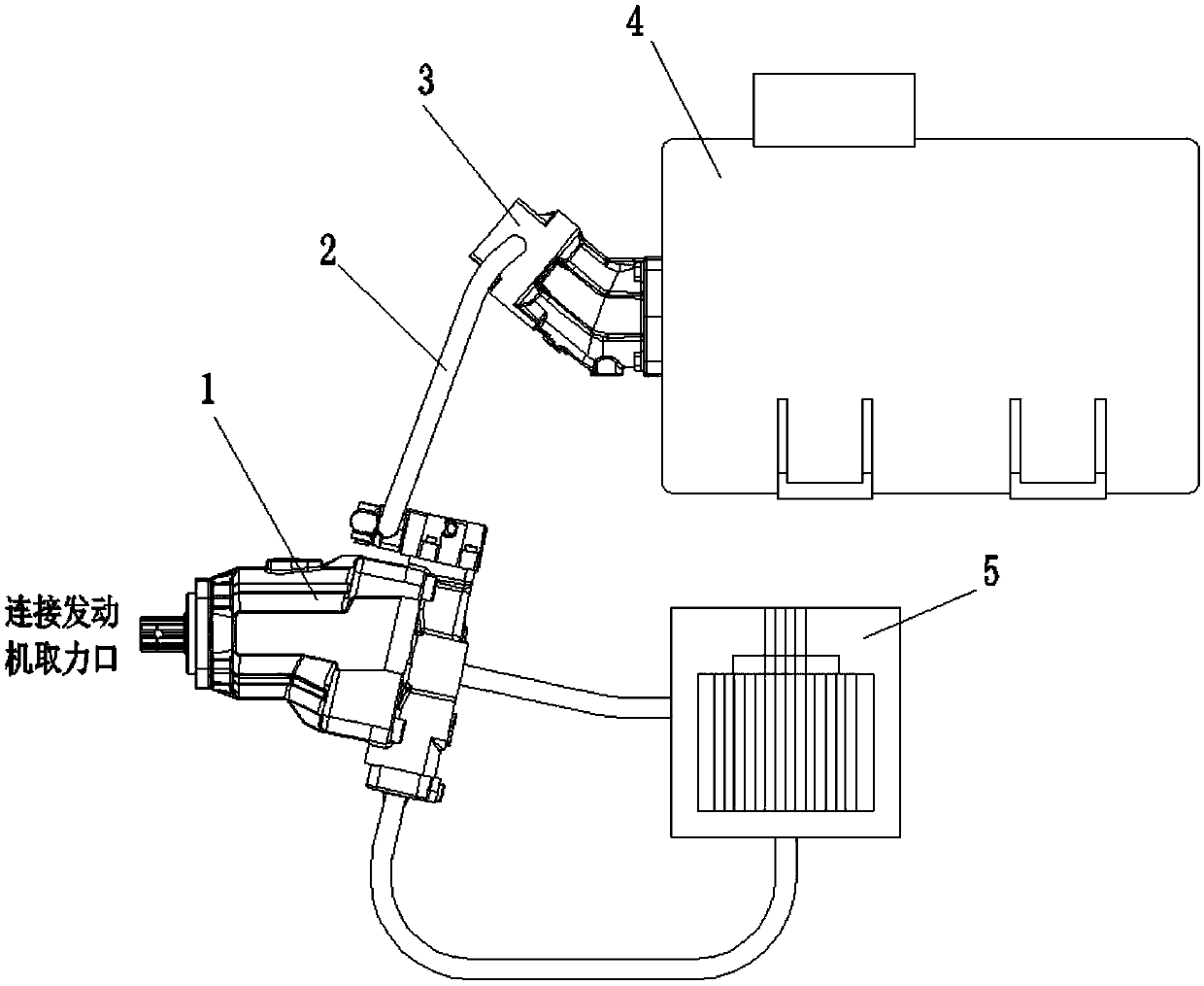 Modular integrated type hydraulic generating set