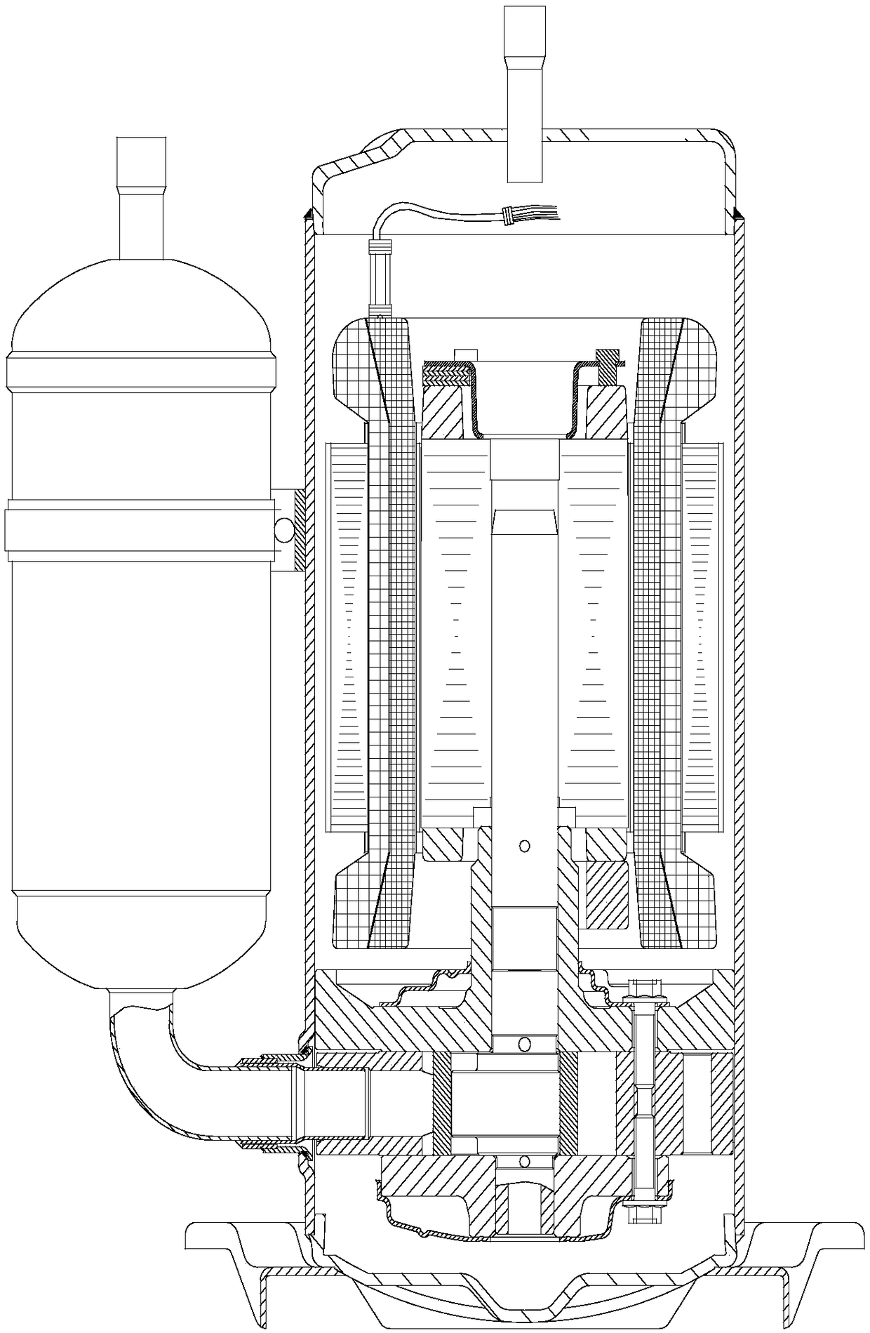 Oil return frame and compressor with same