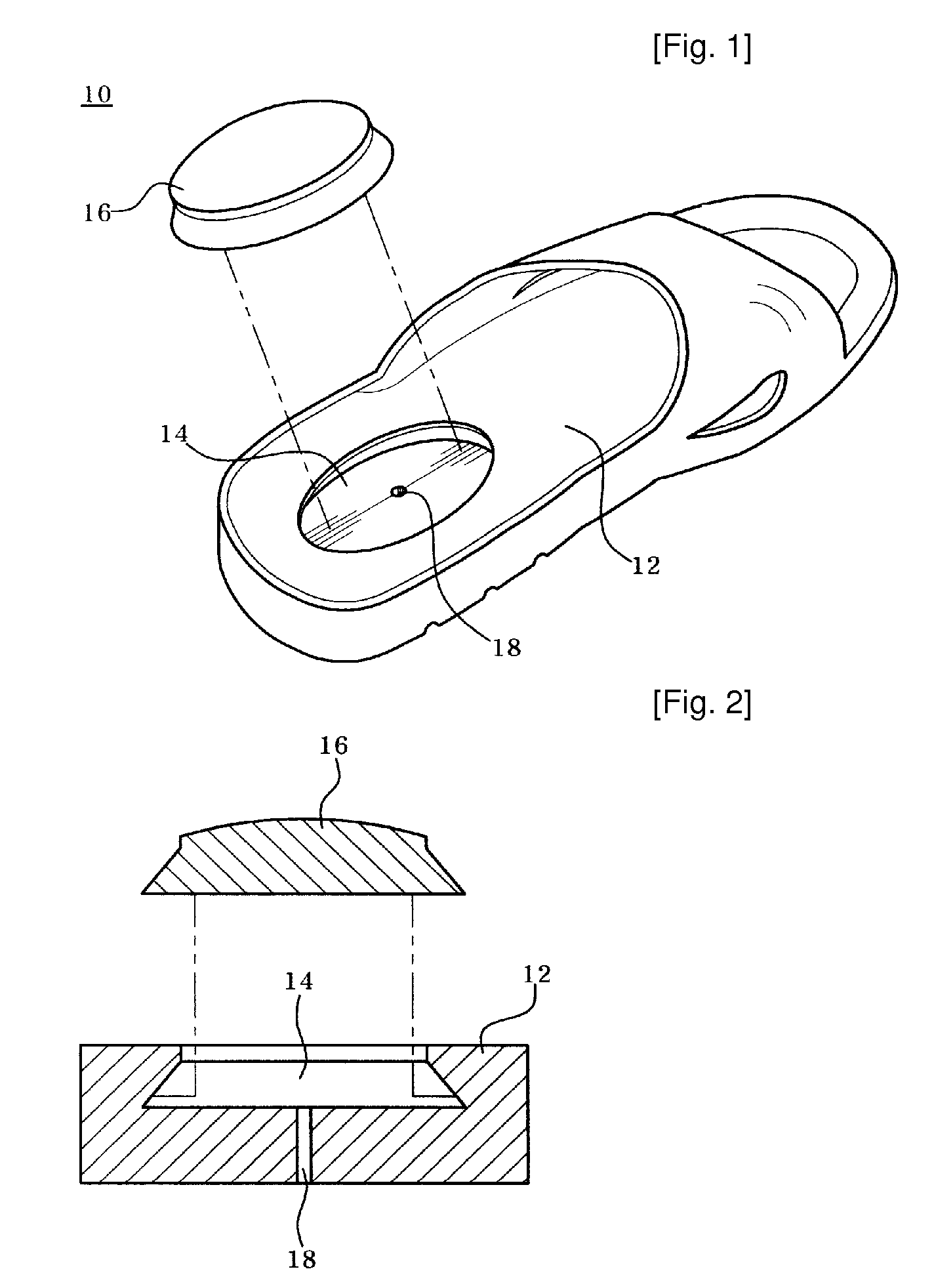 Footwear separable to two piece