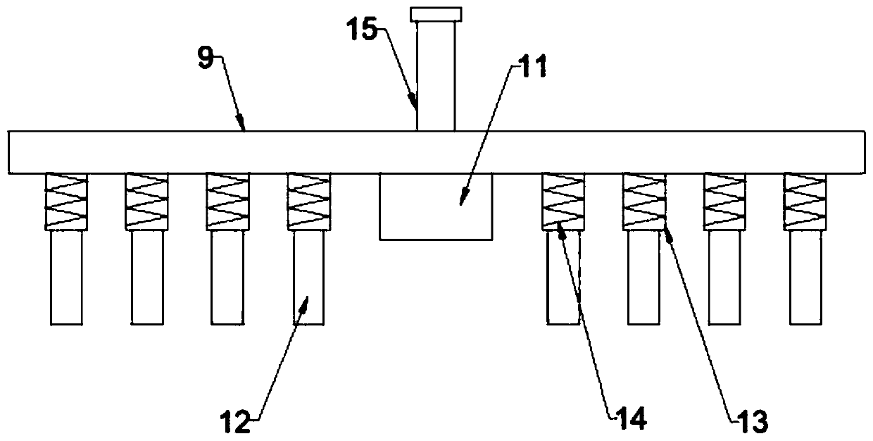 Vertical-positioning perforating device used for machining