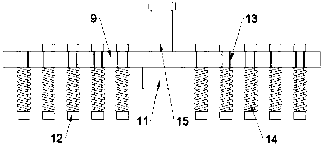 Vertical-positioning perforating device used for machining