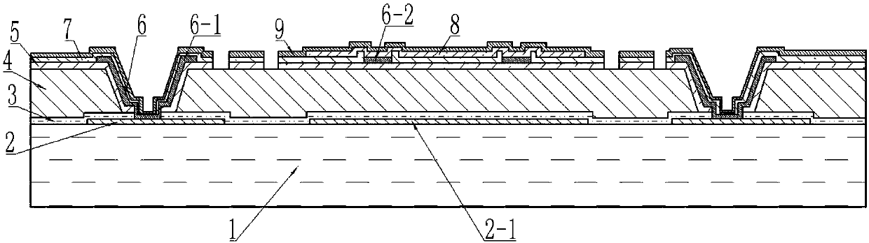 Non-refrigerated infrared imaging sensor based on super surface and preparation method thereof