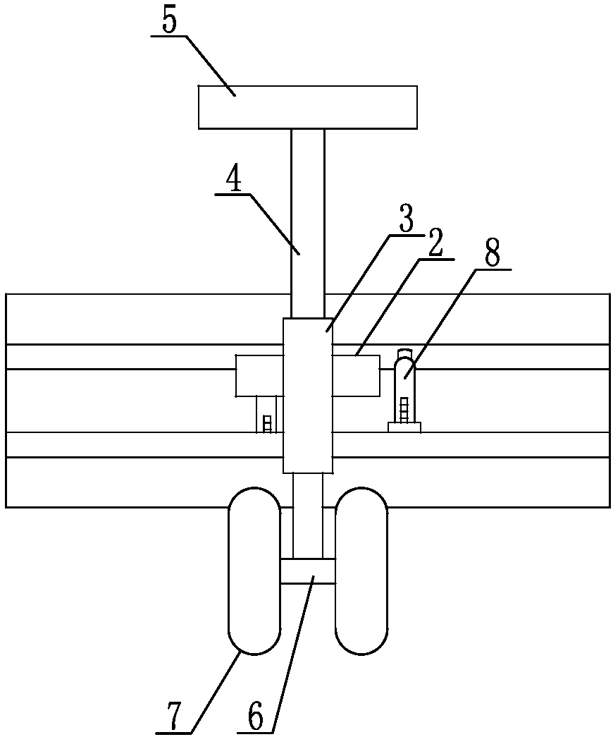 Electric truck reversible steering device convenient to control