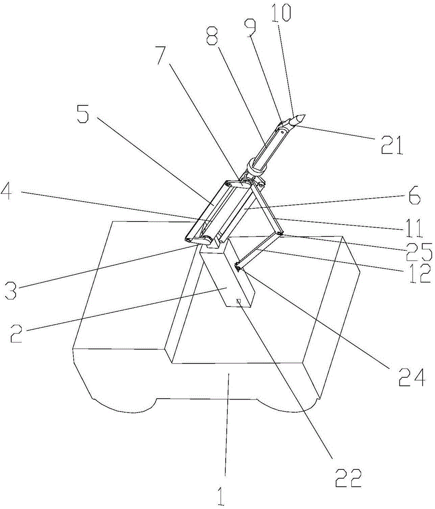 Method for carrying out welding construction by utilizing six-degree of freedom mechanism type movable connecting rod mechanism