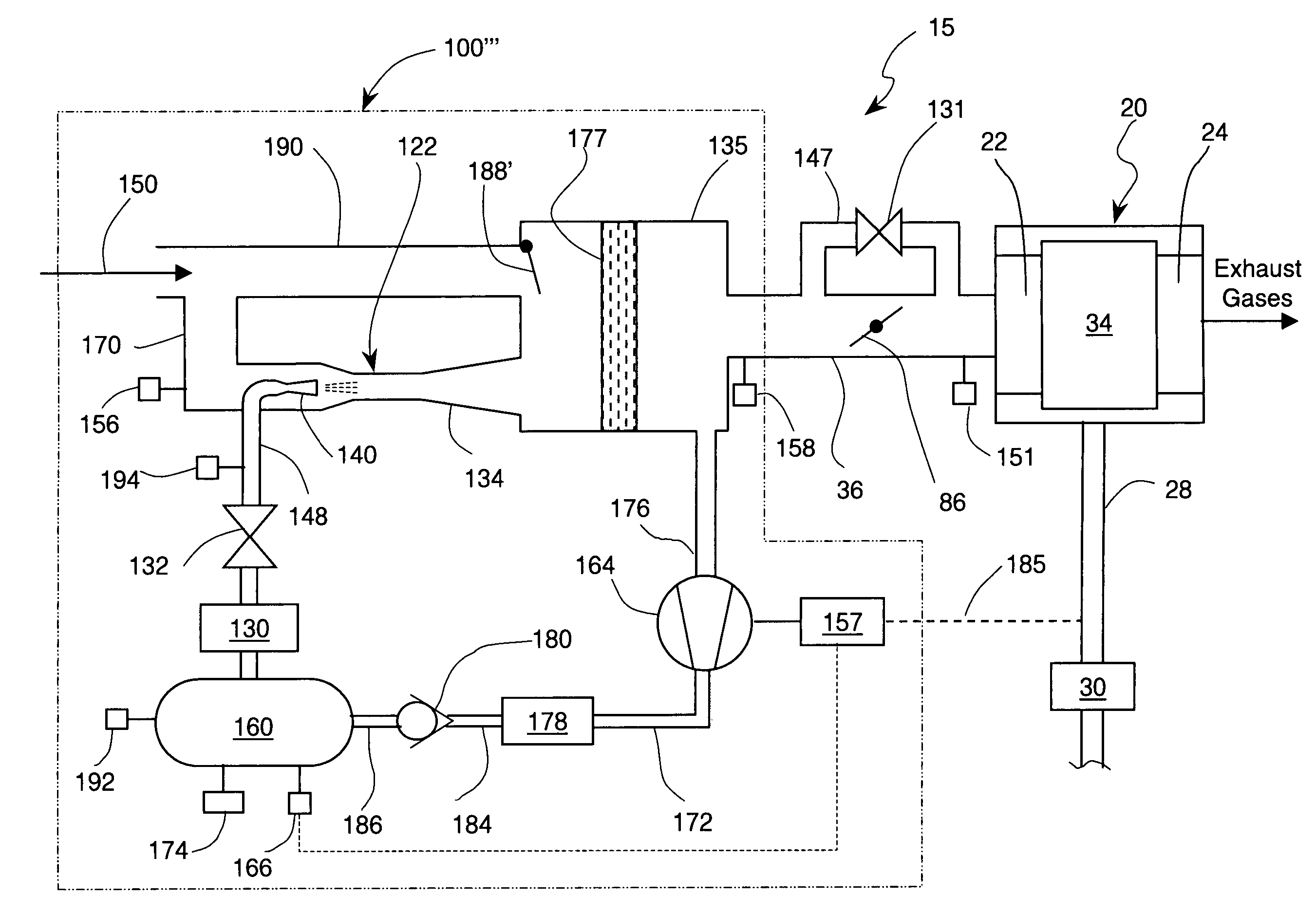 Supercharged internal combustion engine