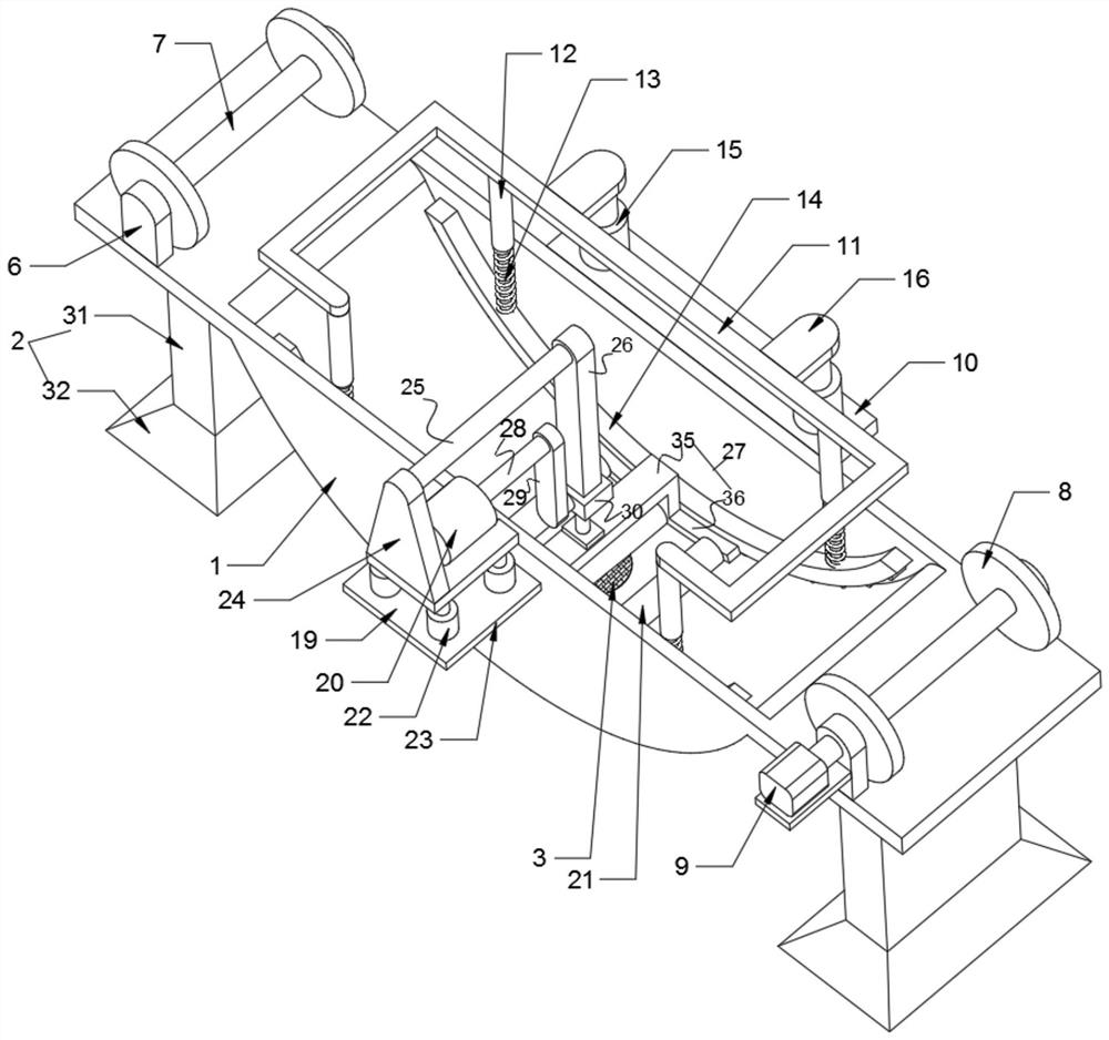 Garment cloth extruding and cleaning equipment in field of garment processing machinery