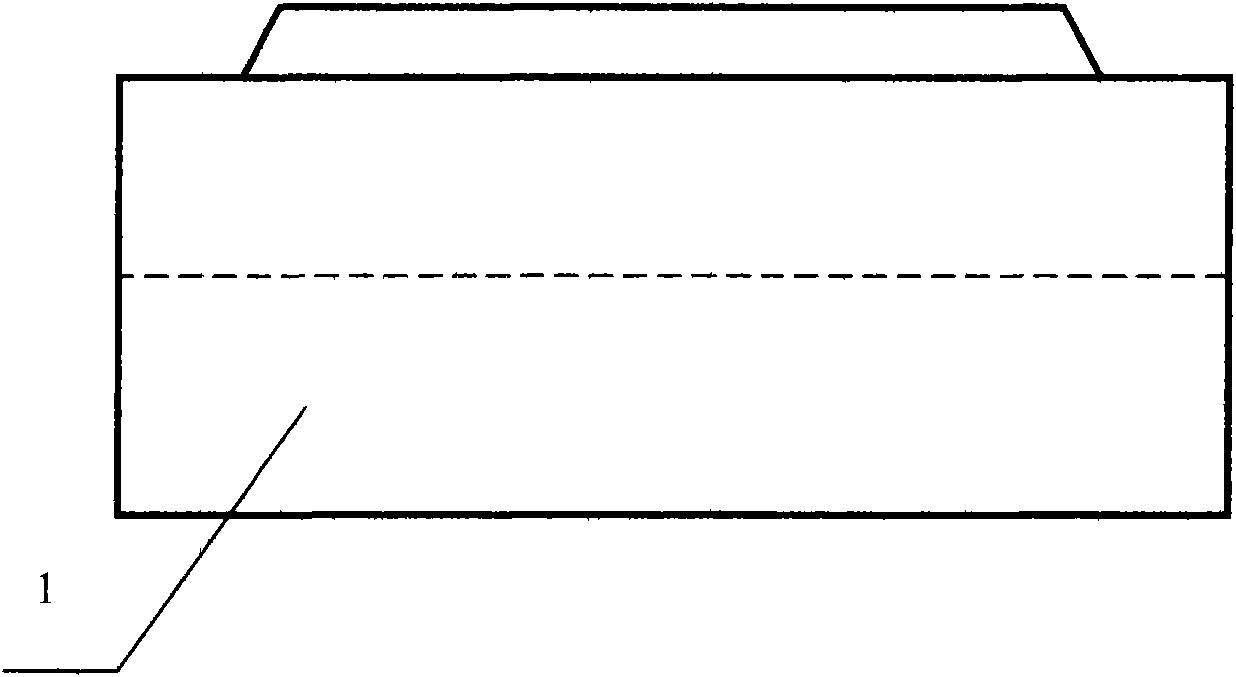 Anode carbon block with centre joint groove