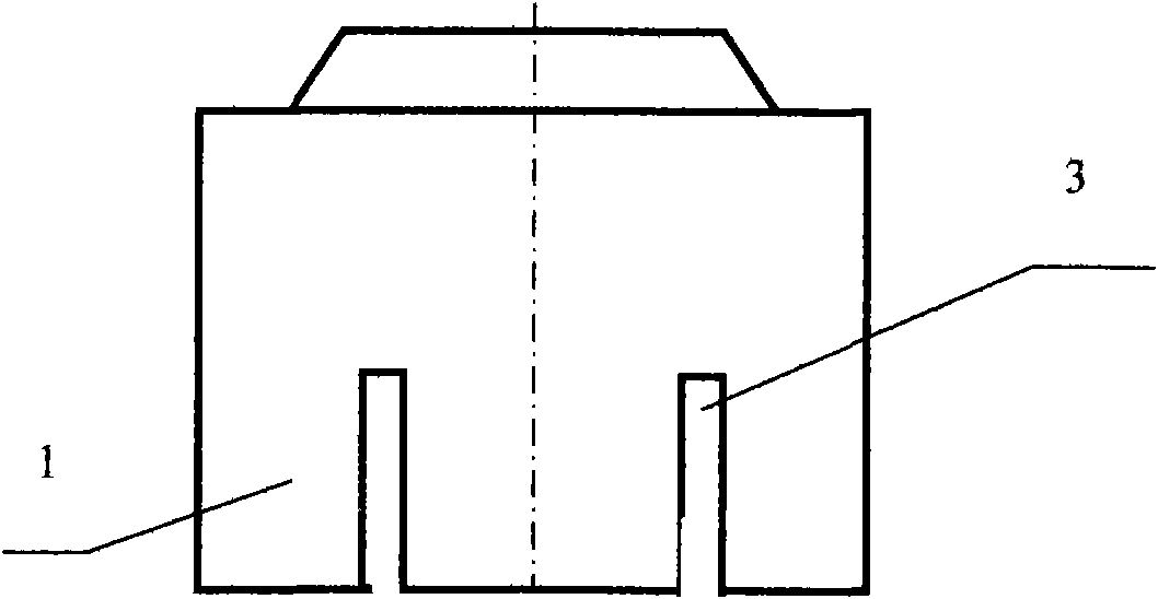 Anode carbon block with centre joint groove