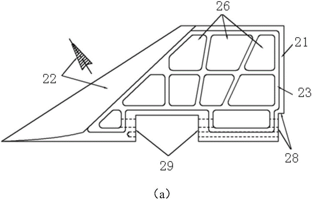 Titanium alloy polyhedron rudder frame and preparation method thereof