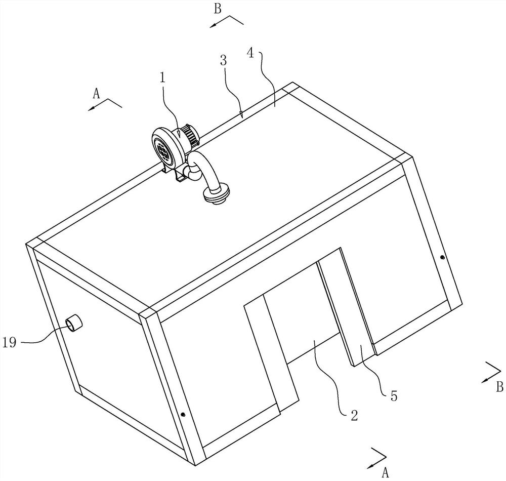 Independent negative-pressure exhaust gas dust removal device