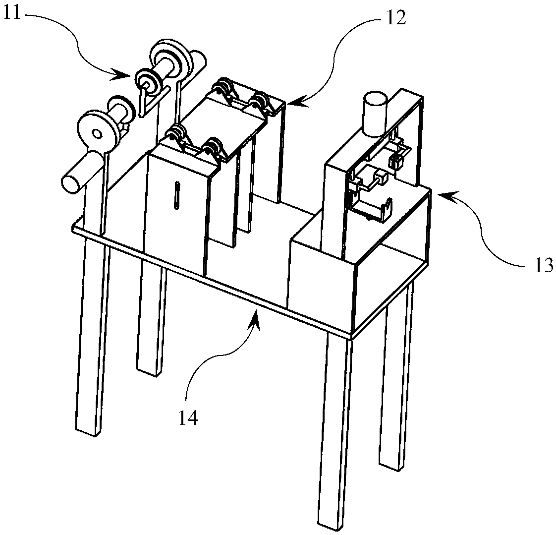 Semi-automatic wire twisting device for equal length parallel twisting of electric heating wires