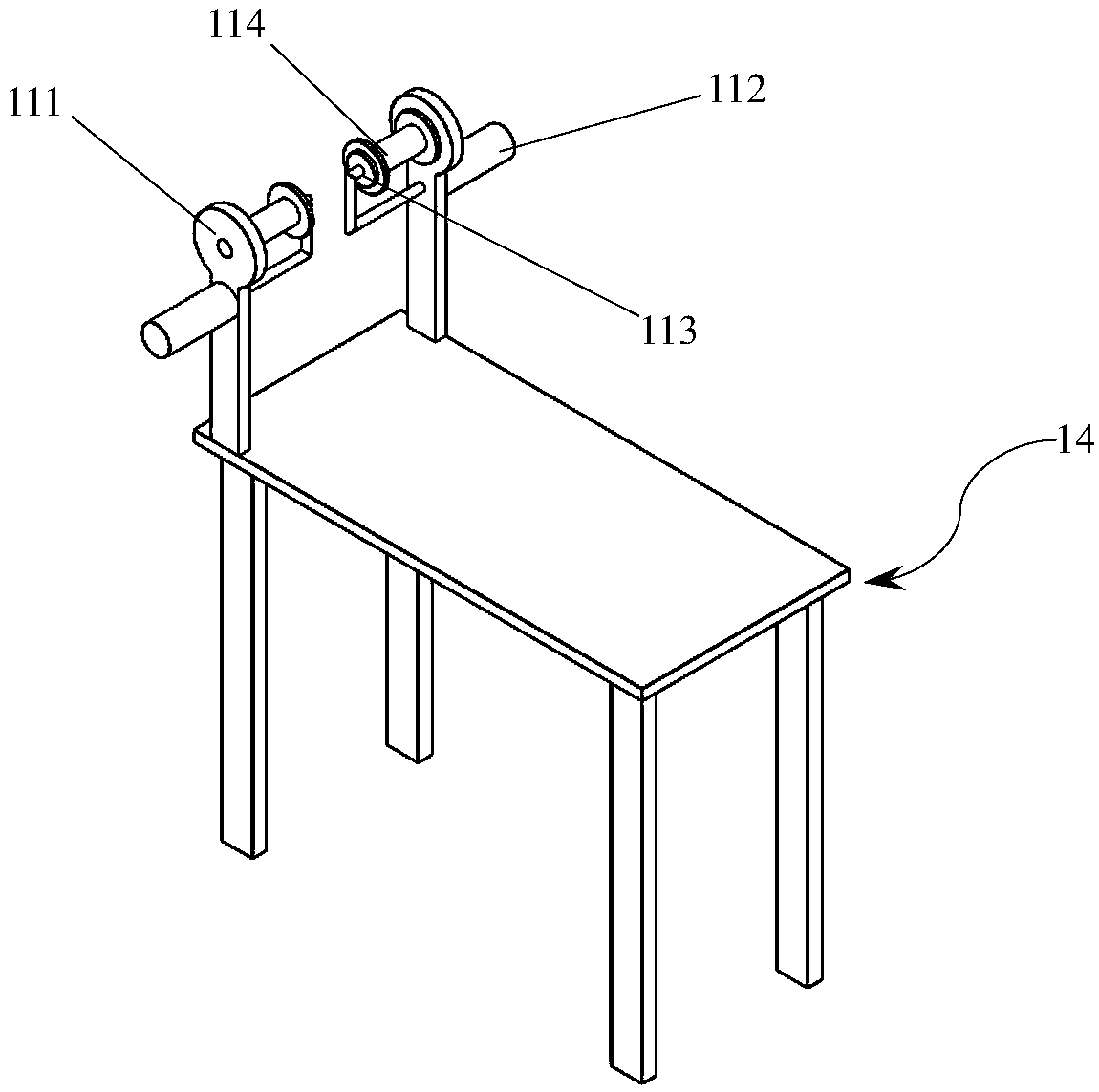 Semi-automatic wire twisting device for equal length parallel twisting of electric heating wires