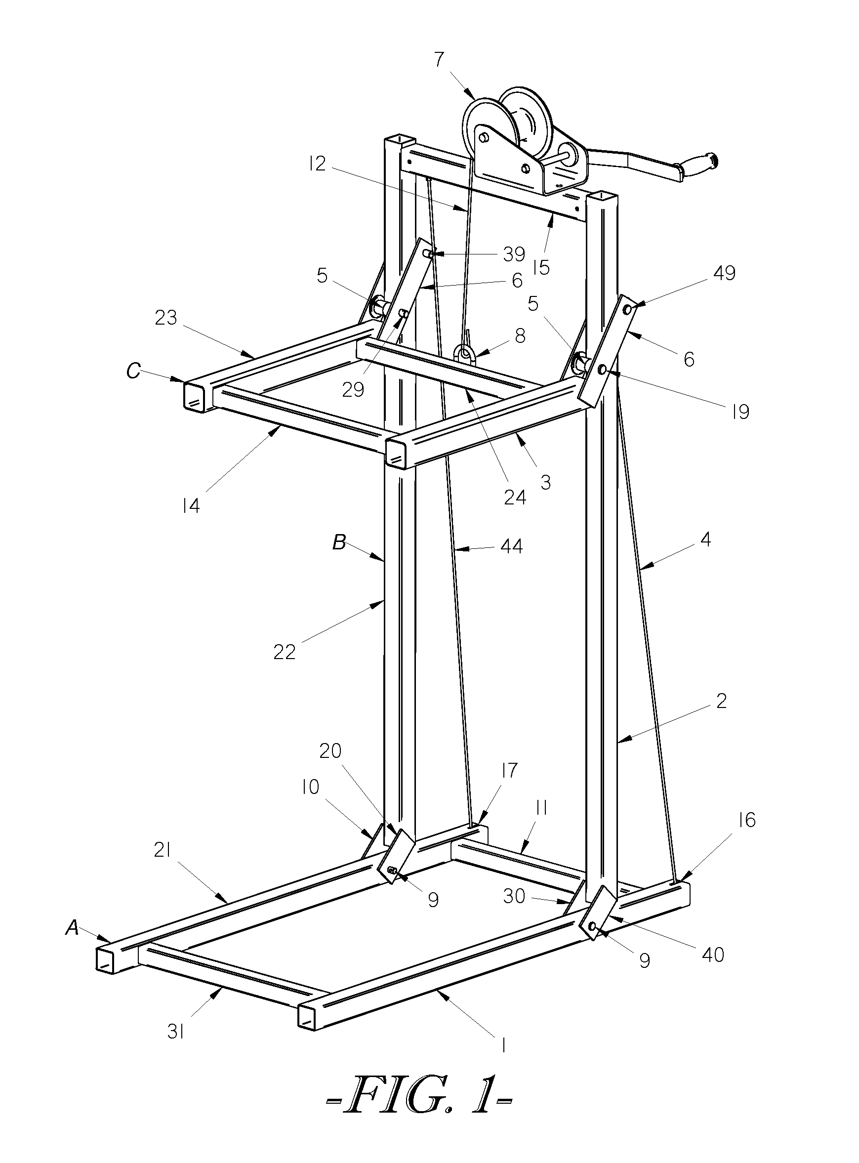 Game lifting apparatus and method of use