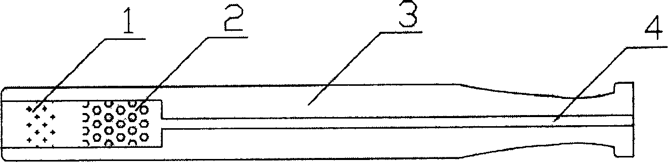 Substitute agent for tobacco leaves, substitute for smoking set, and method for smoking substitute for tobacco leaves