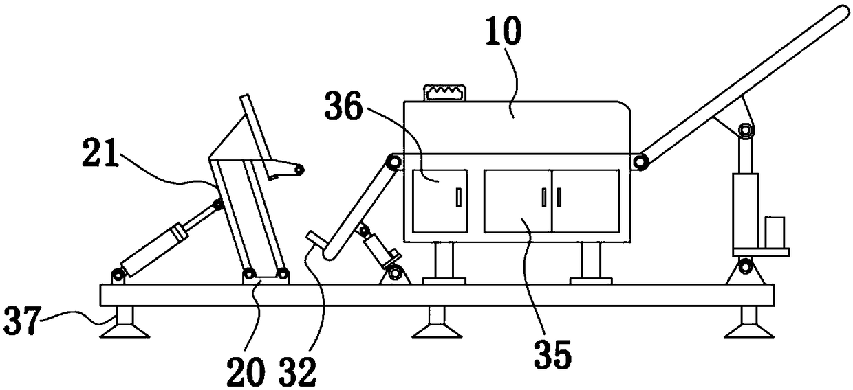 Limb exercising device for patient with diabetes mellitus