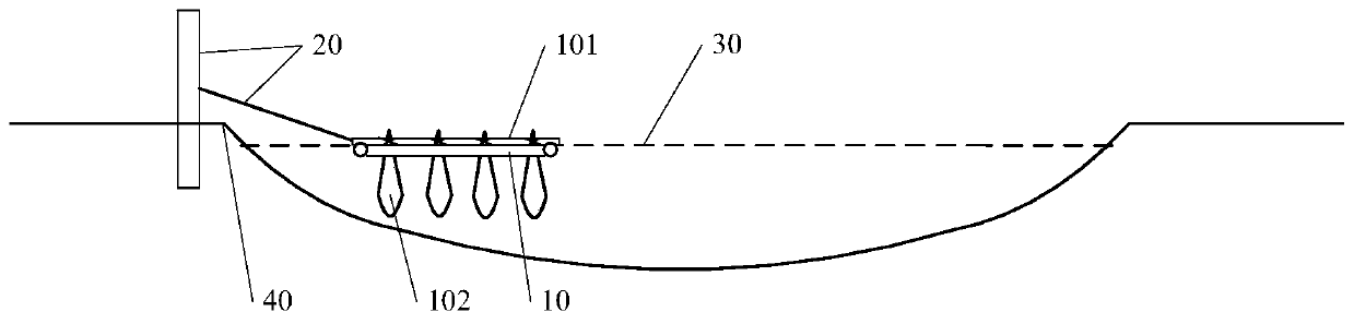 Habitat construction method for lamprey lei