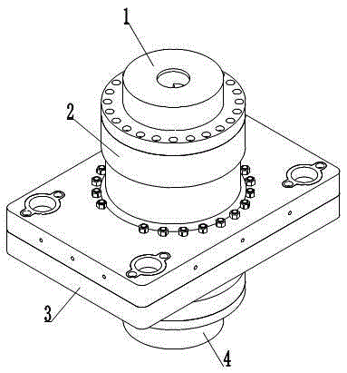 Hydraulic rotary drilling or repairing tubular column two-way locking device