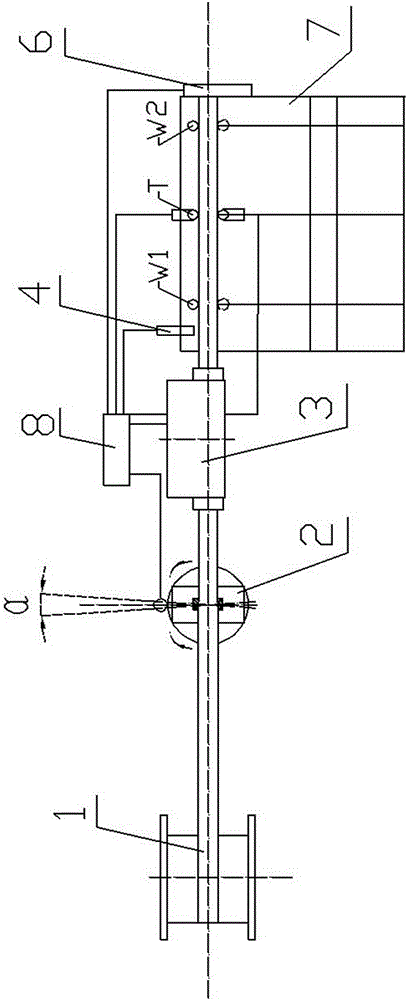 Drawing and straightening equipment of copper bars