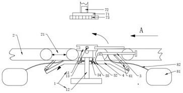 Overturning cleaning device