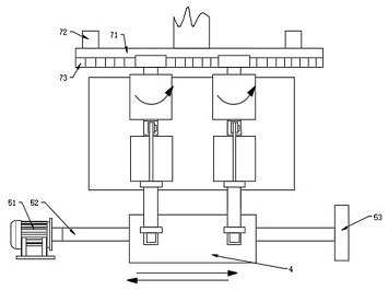 Overturning cleaning device