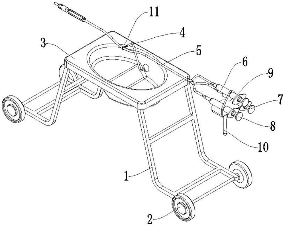 Anorectal clinical postoperative analgesia and hemostasis device capable of avoiding bacterial breeding