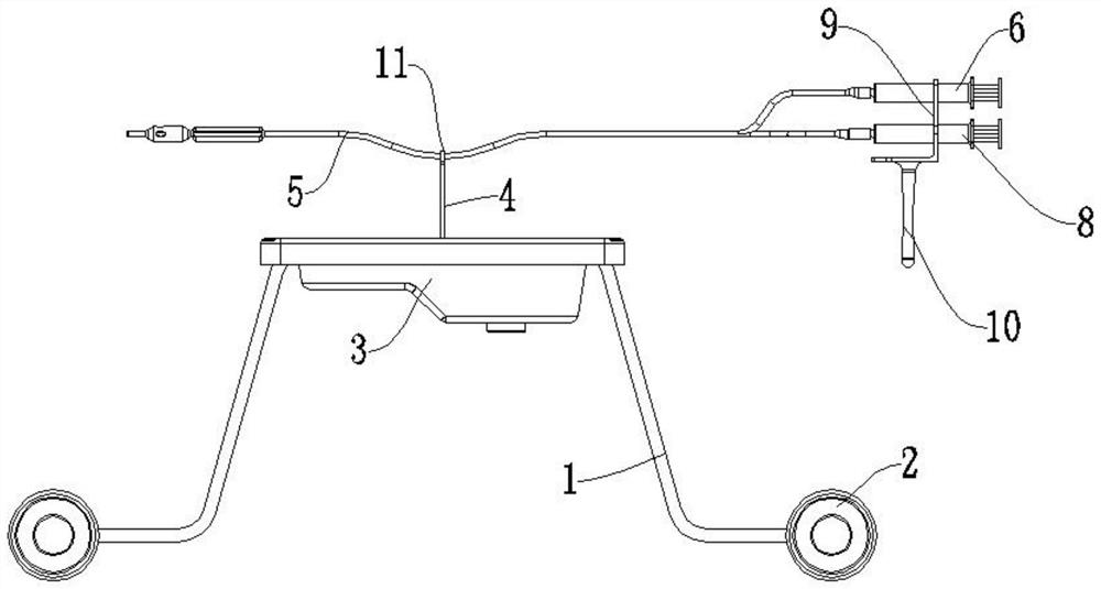 Anorectal clinical postoperative analgesia and hemostasis device capable of avoiding bacterial breeding