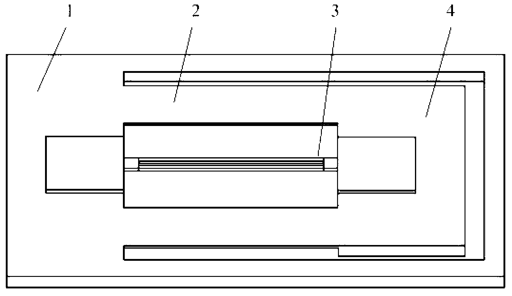 Silicon substrate differential motion quartz acceleration sensor