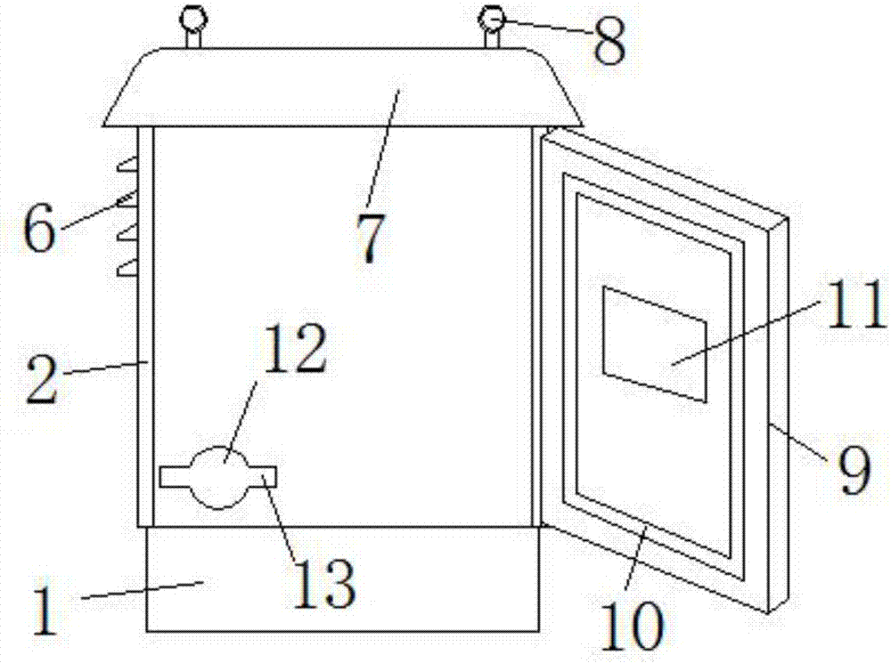 Distribution box for network station