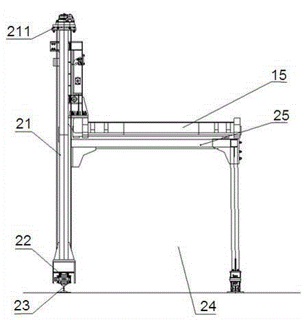 Single-side hydraulic drive type stereoscopic frame parking stall