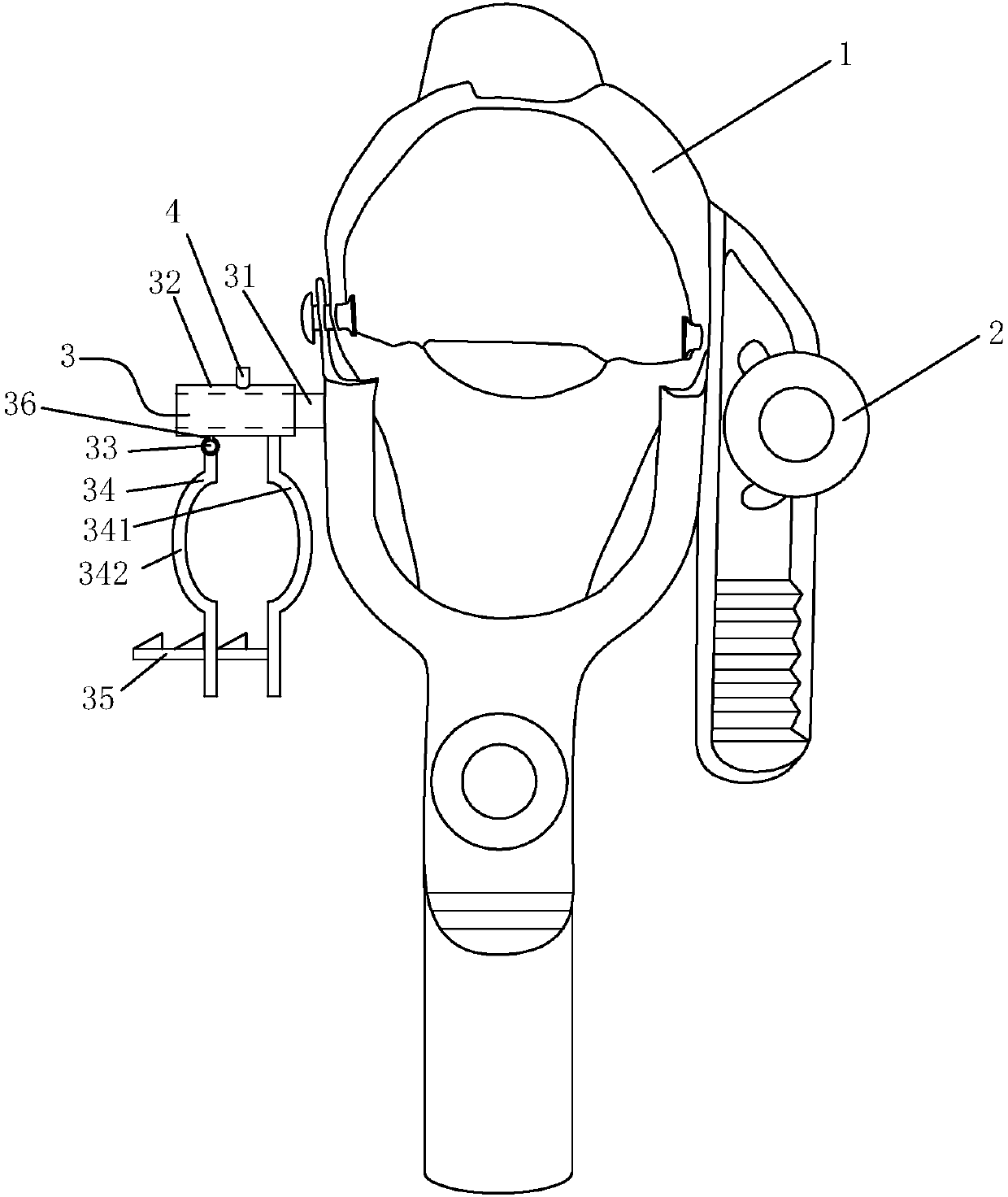 Vaginal speculum capable of conveniently fixing abortion suction tube