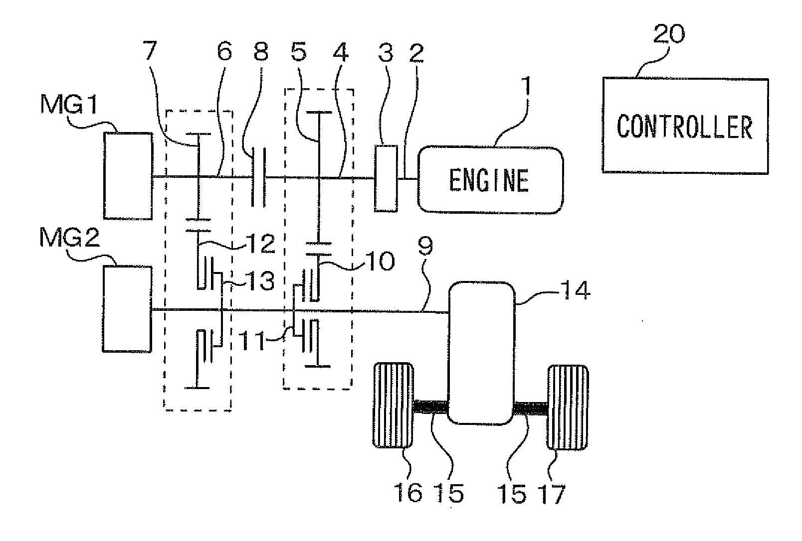 Power transmission device for vehicle