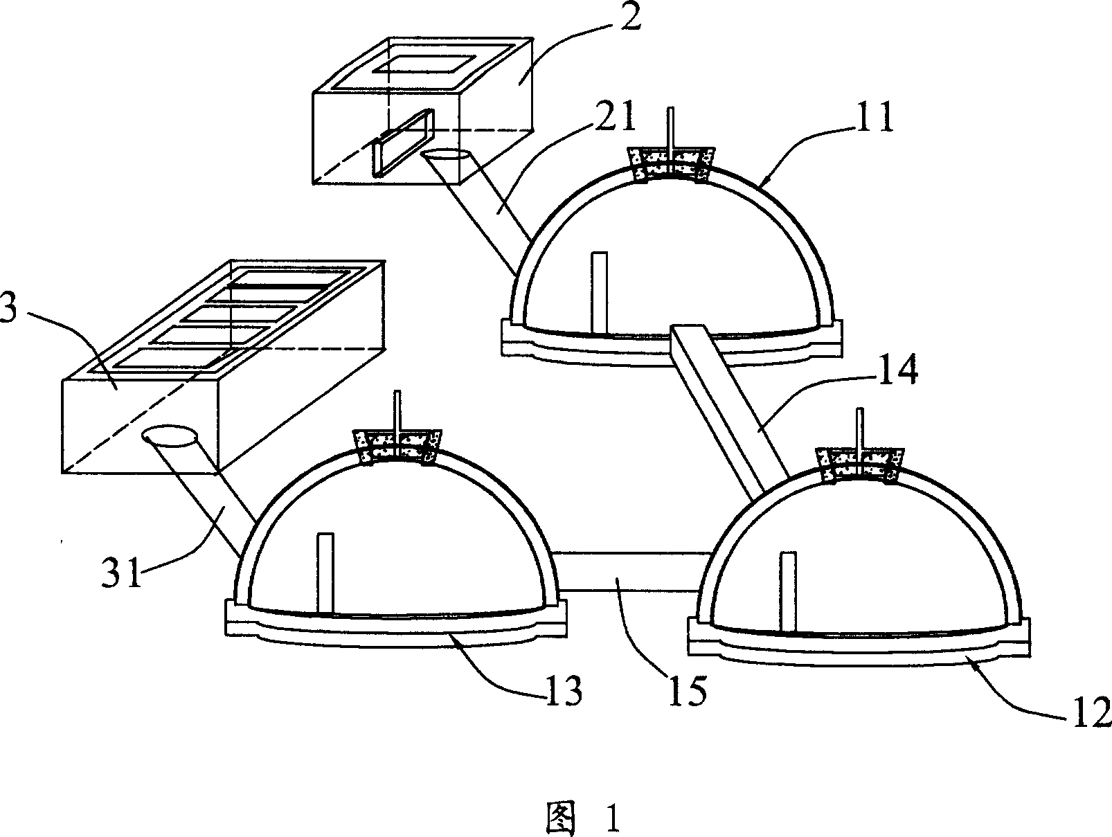 Coupled methane tank