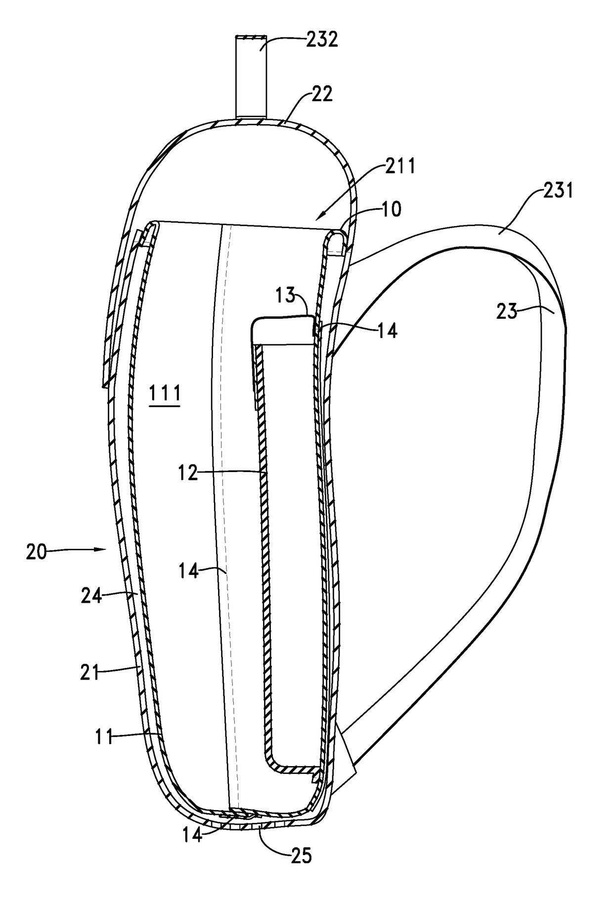 Inner lining and waterproof bag having same