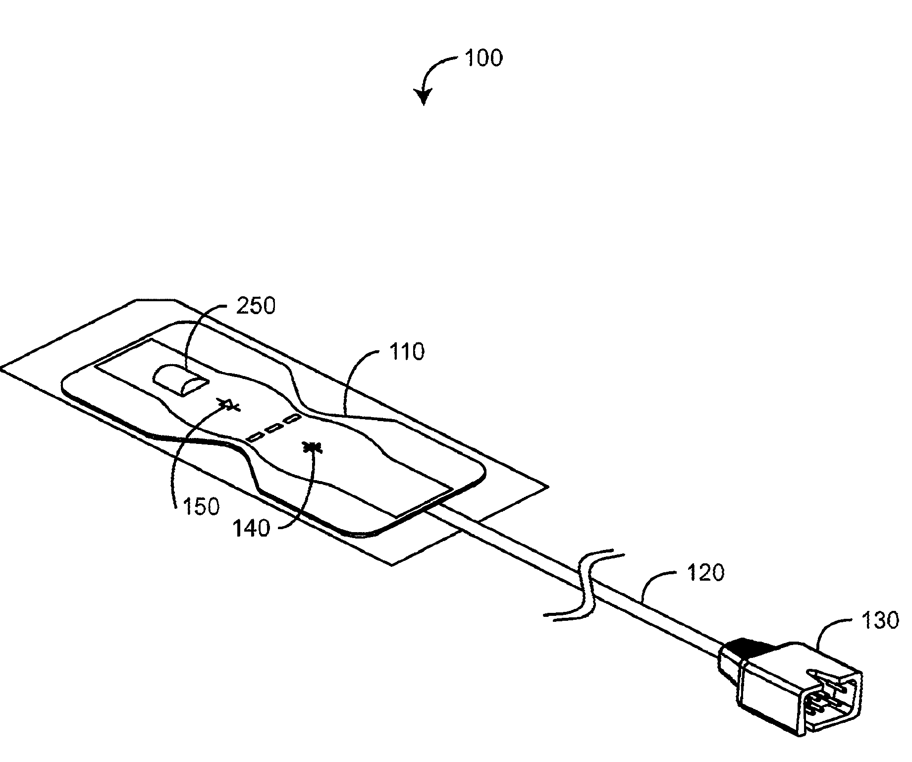 Disposable active pulse sensor