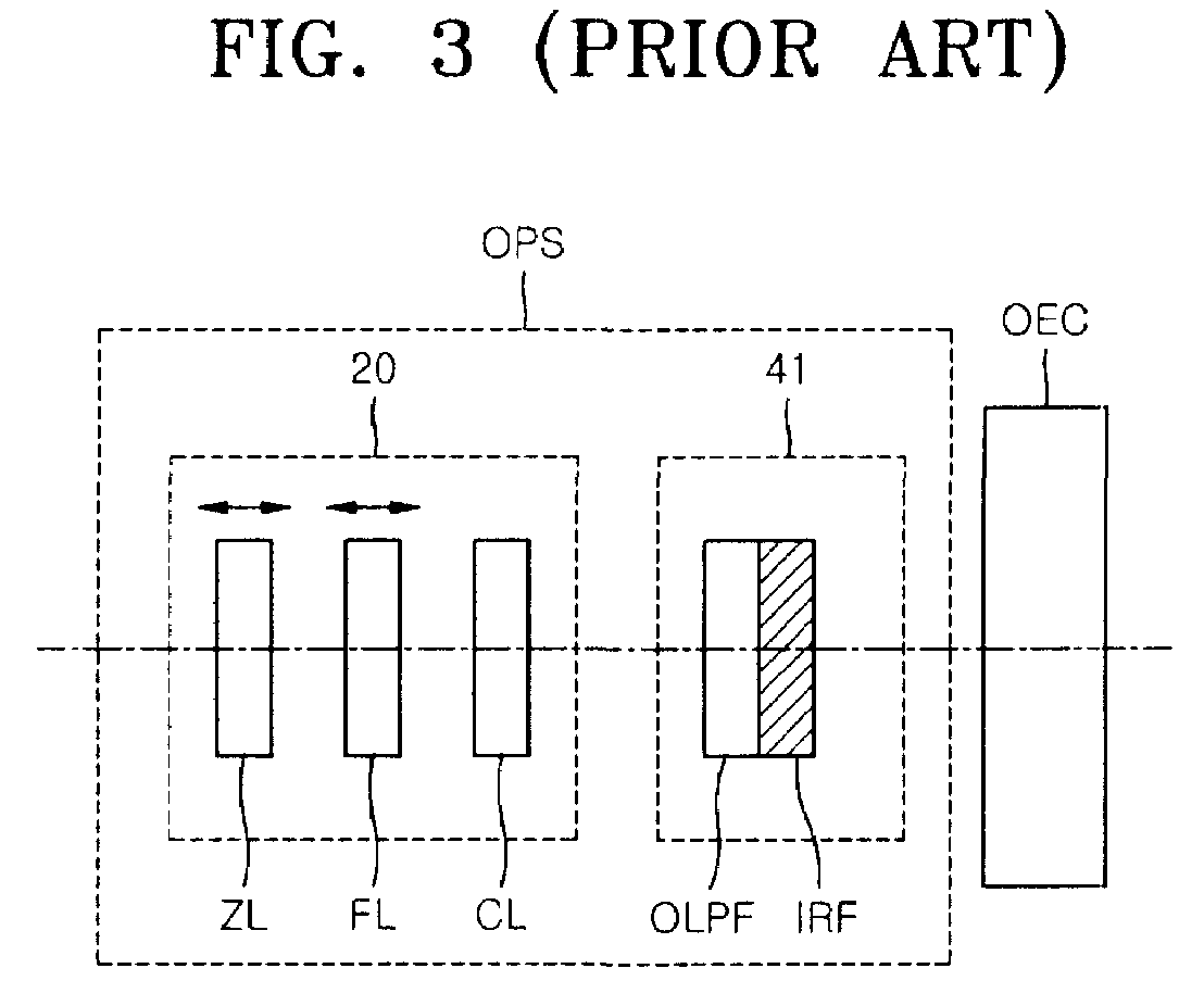 Method of determining clarity of an image using enlarged portions of the image