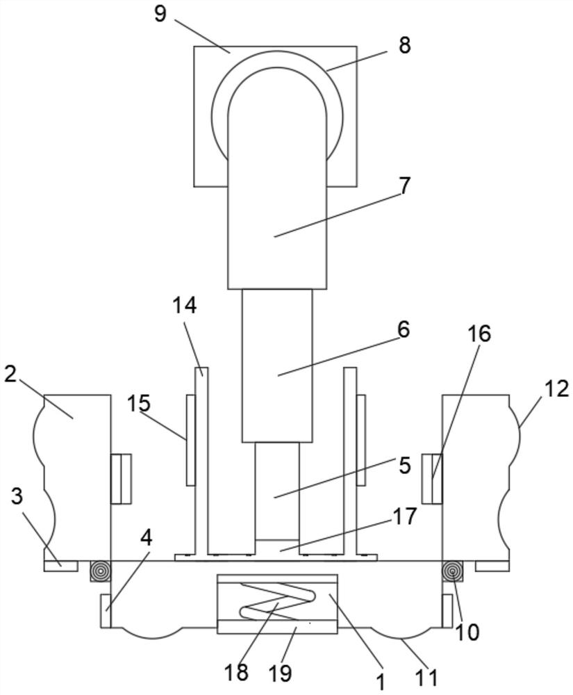 Engineering machinery supporting leg