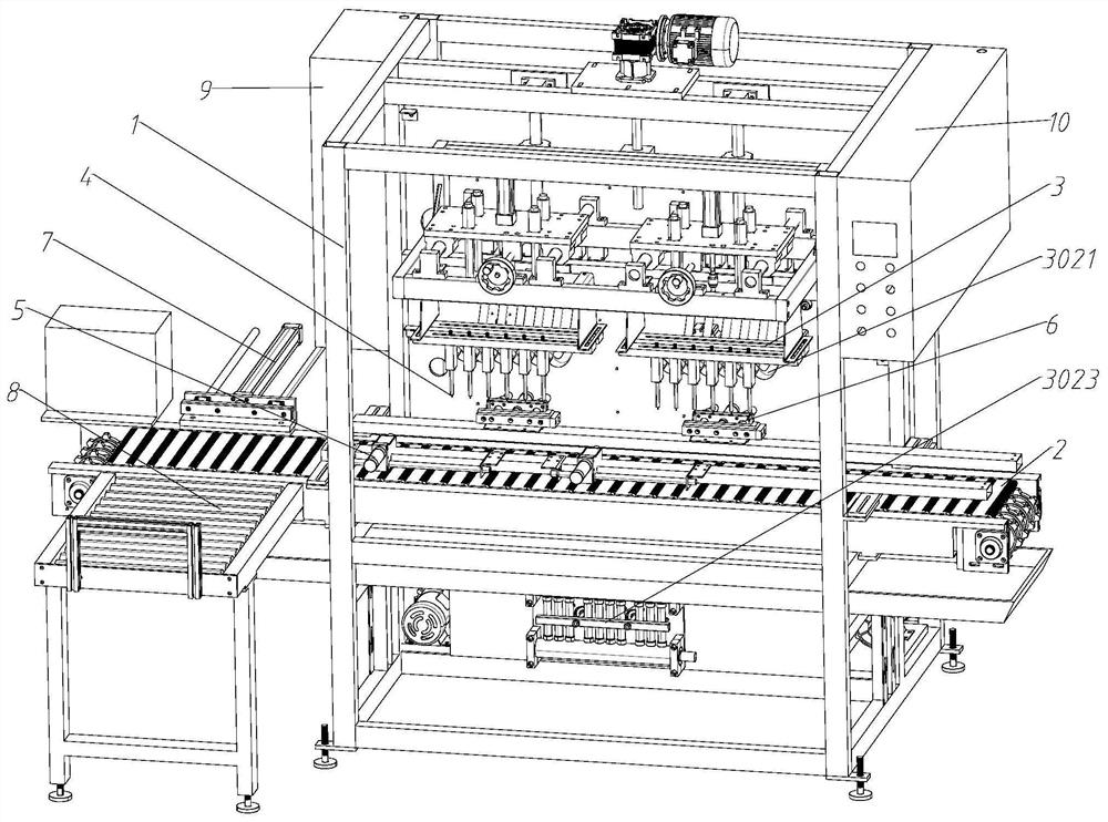 Full-automatic storage battery acid adding and liquid level adjusting detection process and all-in-one machine