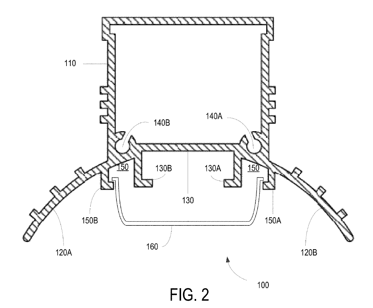 LED strip housing apparatus