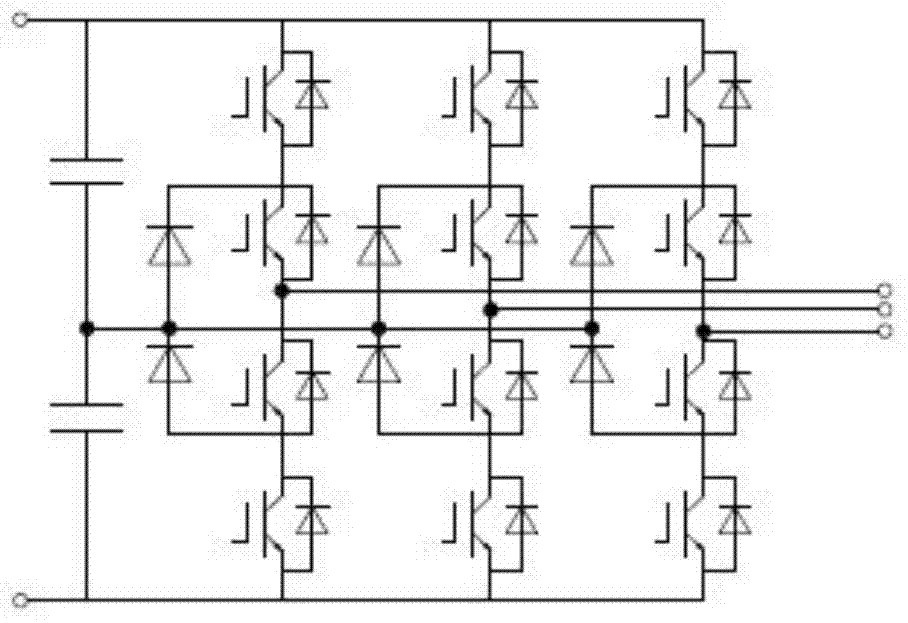 Variable-frequency and variable-voltage multi-level high-power voltage source