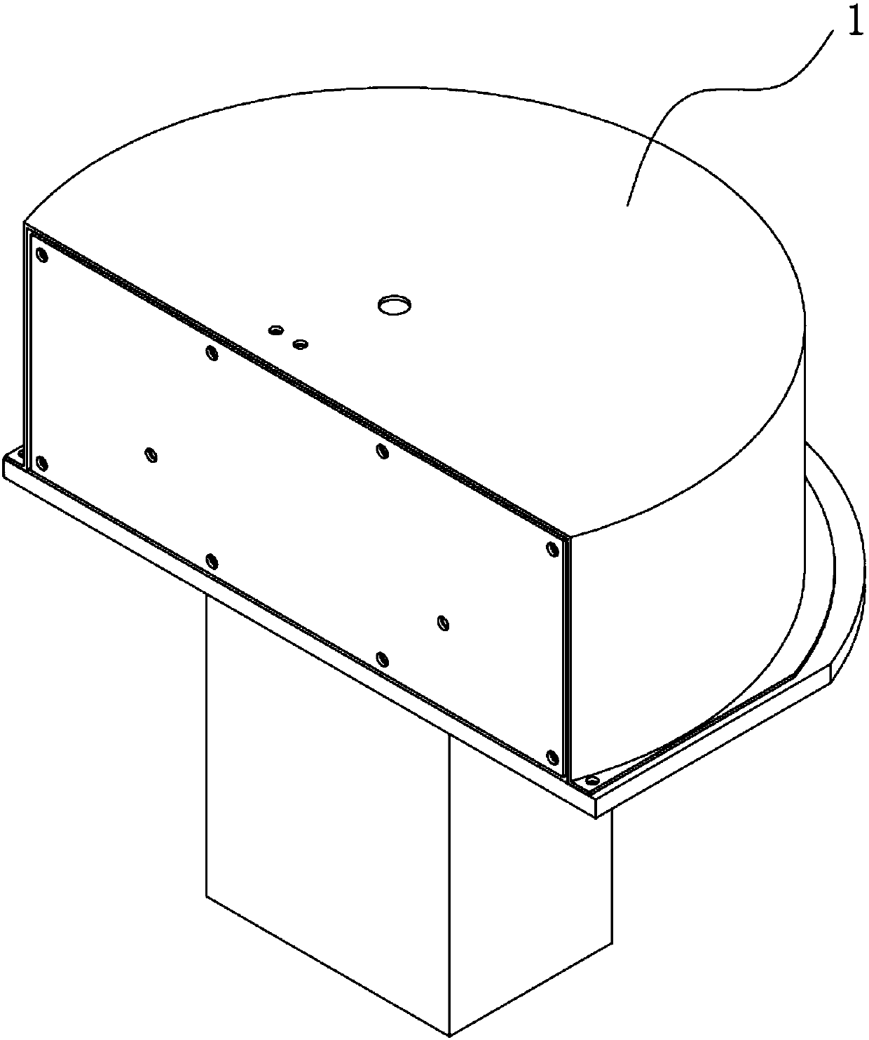 Half-moon type tool magazine structure